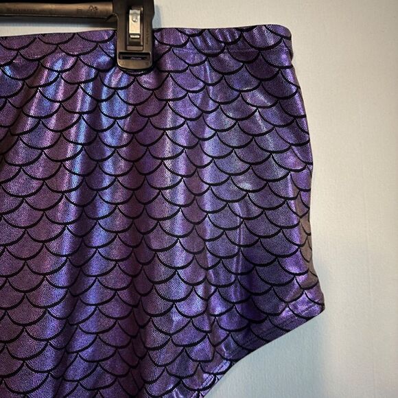 TORRID PURPLE IRIDESCENT MERMAID HIGH WAIST SWIM BOTTOM 4X - Picture 8 of 14